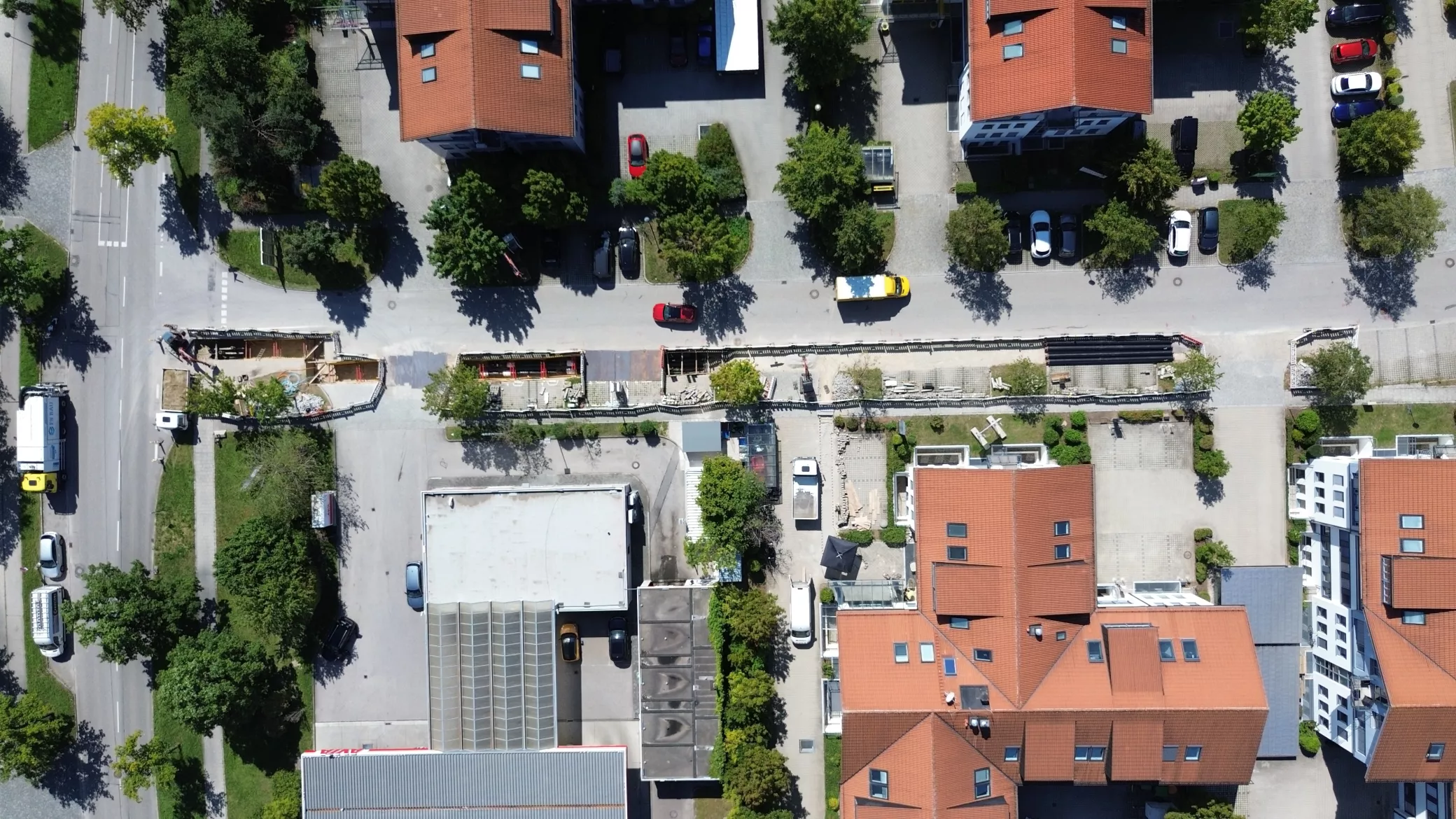Baustellen Fernwärme in Oberhaching