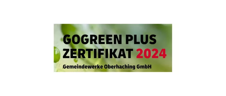 GoGreen Plus Zertifikat 2024