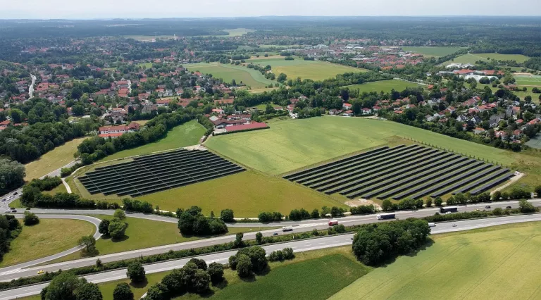 Photovoltaik regional: Freiflächenanlage auf dem Pöttinger Feld in Oberhaching