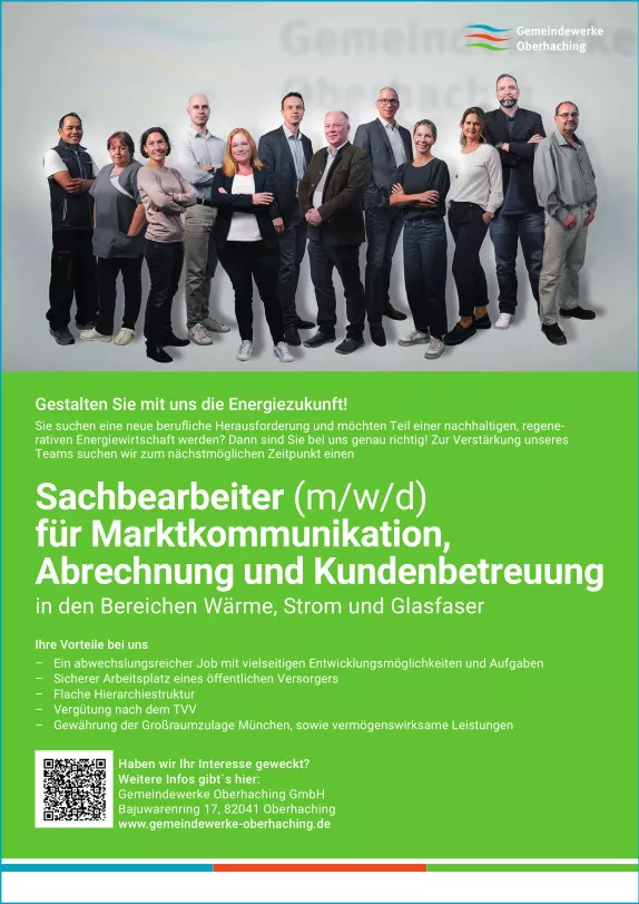 Stellenanzeige Marktkommunikation