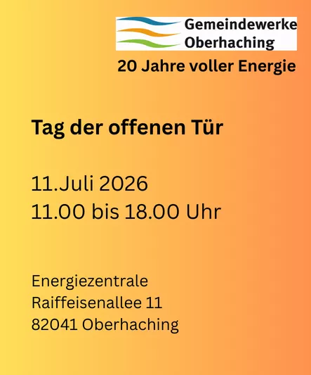 Einladung Tag der offenen Tür am 11. Juli 2026