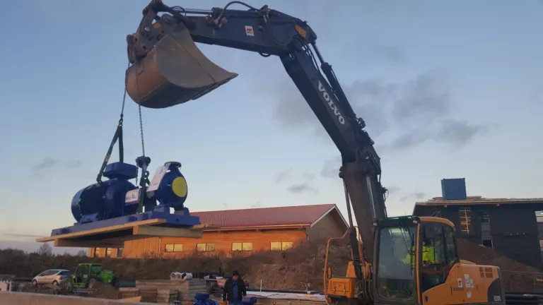 Bau Energiezentrale Raiffaisenalle Baggerarbeiten