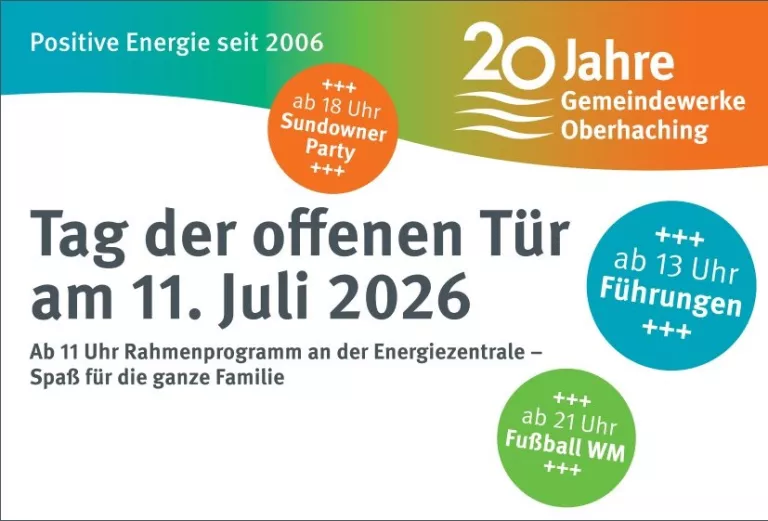 20 Jahre Gemeindewerke Oberhaching Logo