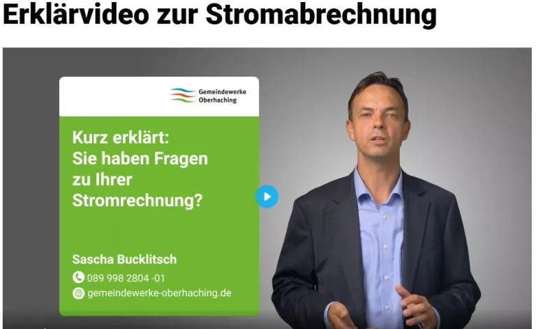 Erklärvideo zur Stromabrechnung