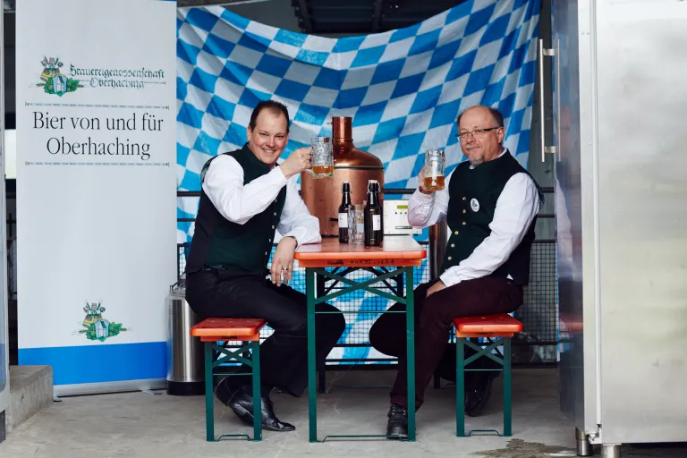 Die Brauerei Oberhaching nutzt die Räumlichkeiten des Heizkraftwerkes in der Pestalozzistrasse